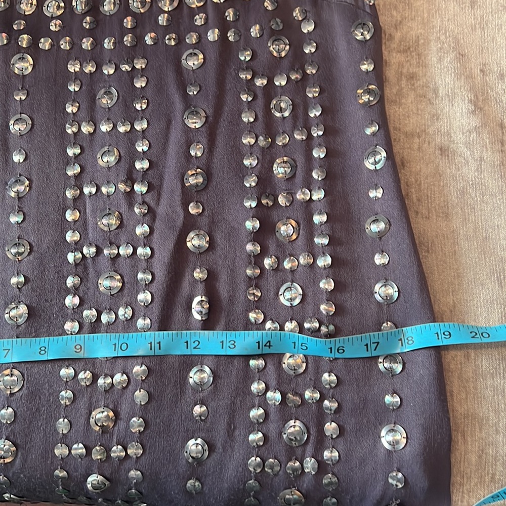 🎉 French Connection size 2 grey with sequins tank mini dress 🎉 - Picture 11 of 12